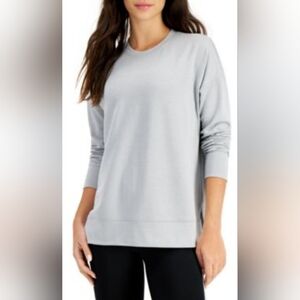 Idealogy Life On The Go Grey Whisper Long Sleeve Crewneck Tunic Size XXL